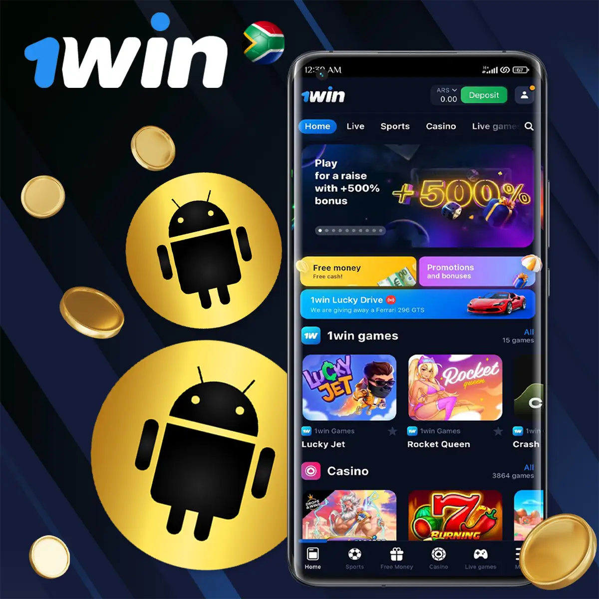 Android Application 1Win South Africa