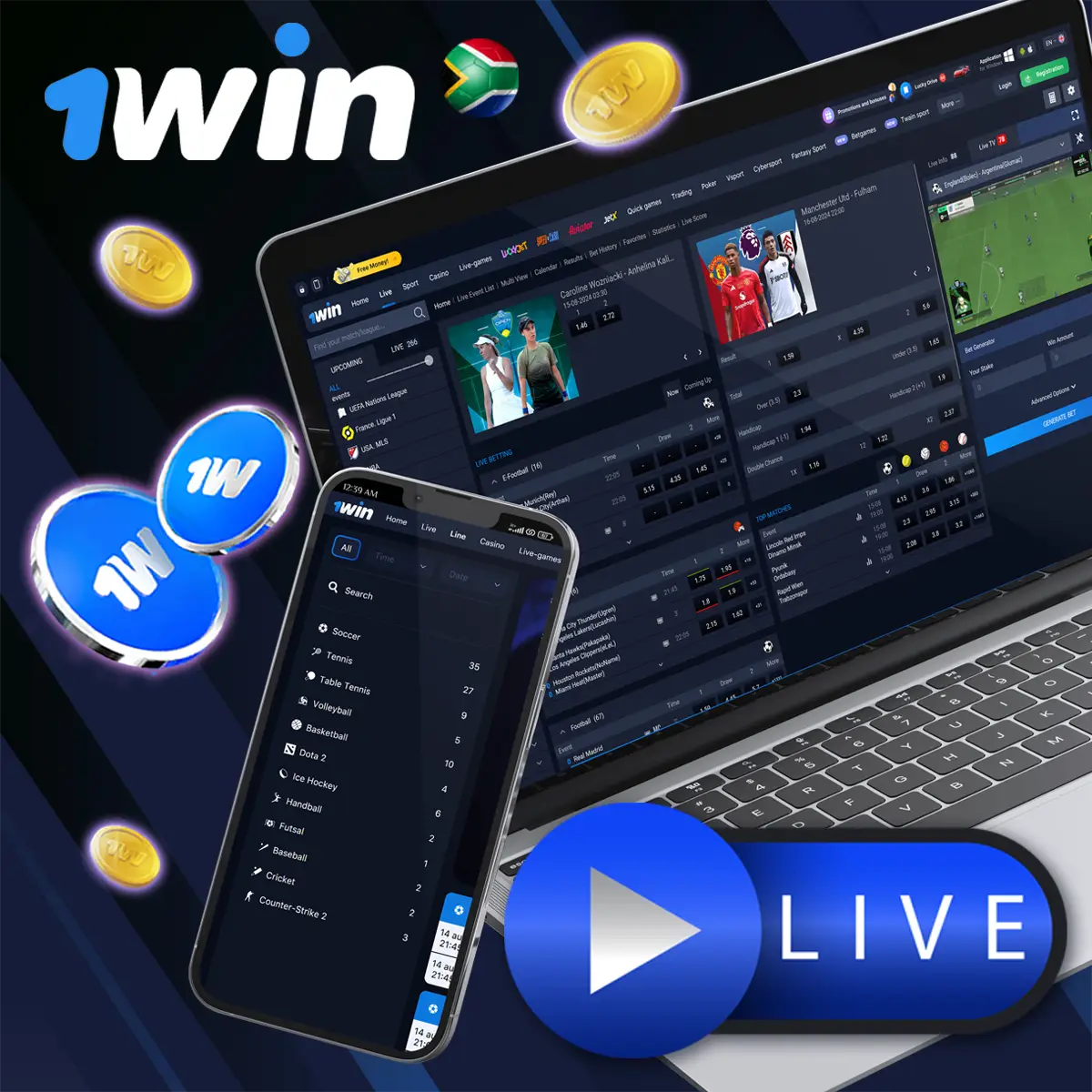 1Win online betting